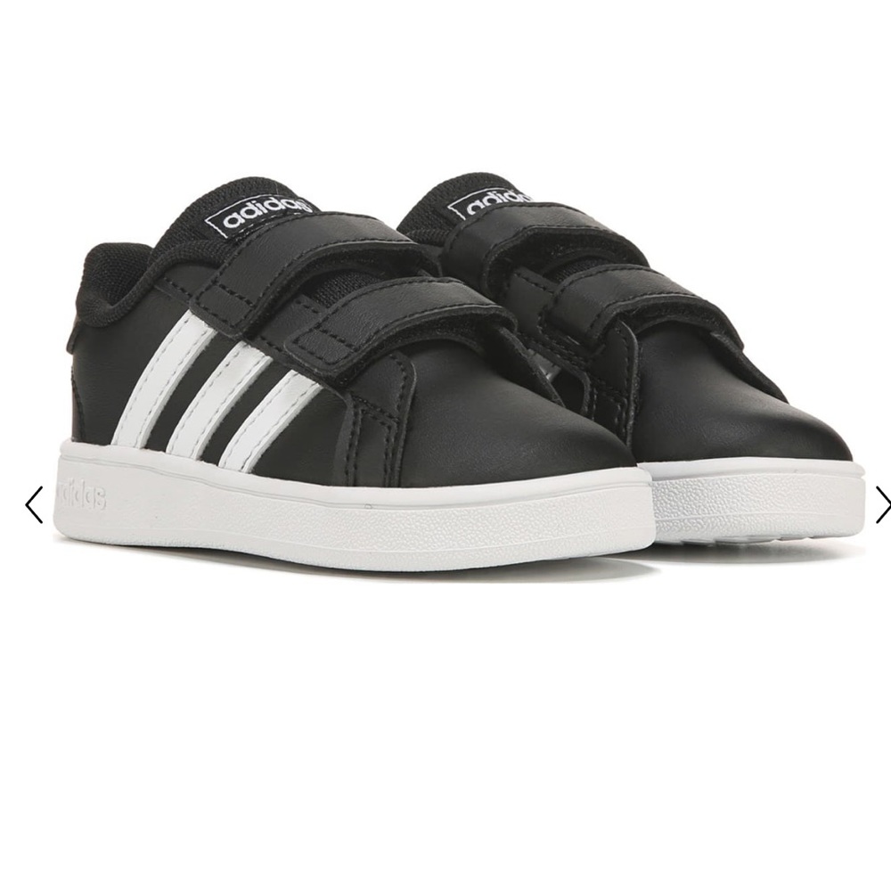 Adidas Sneakers Black & White Baby Size 4